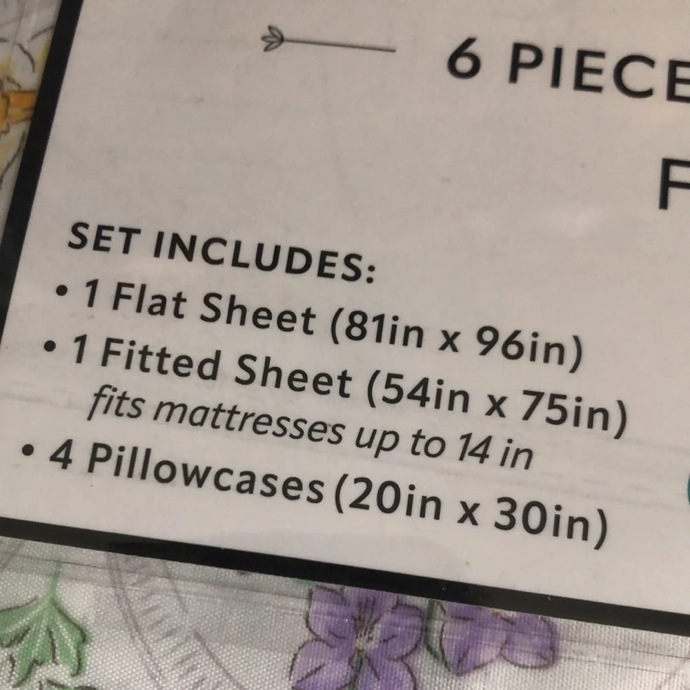 Bloom Theory Floral Flowers FULL Sheet Set